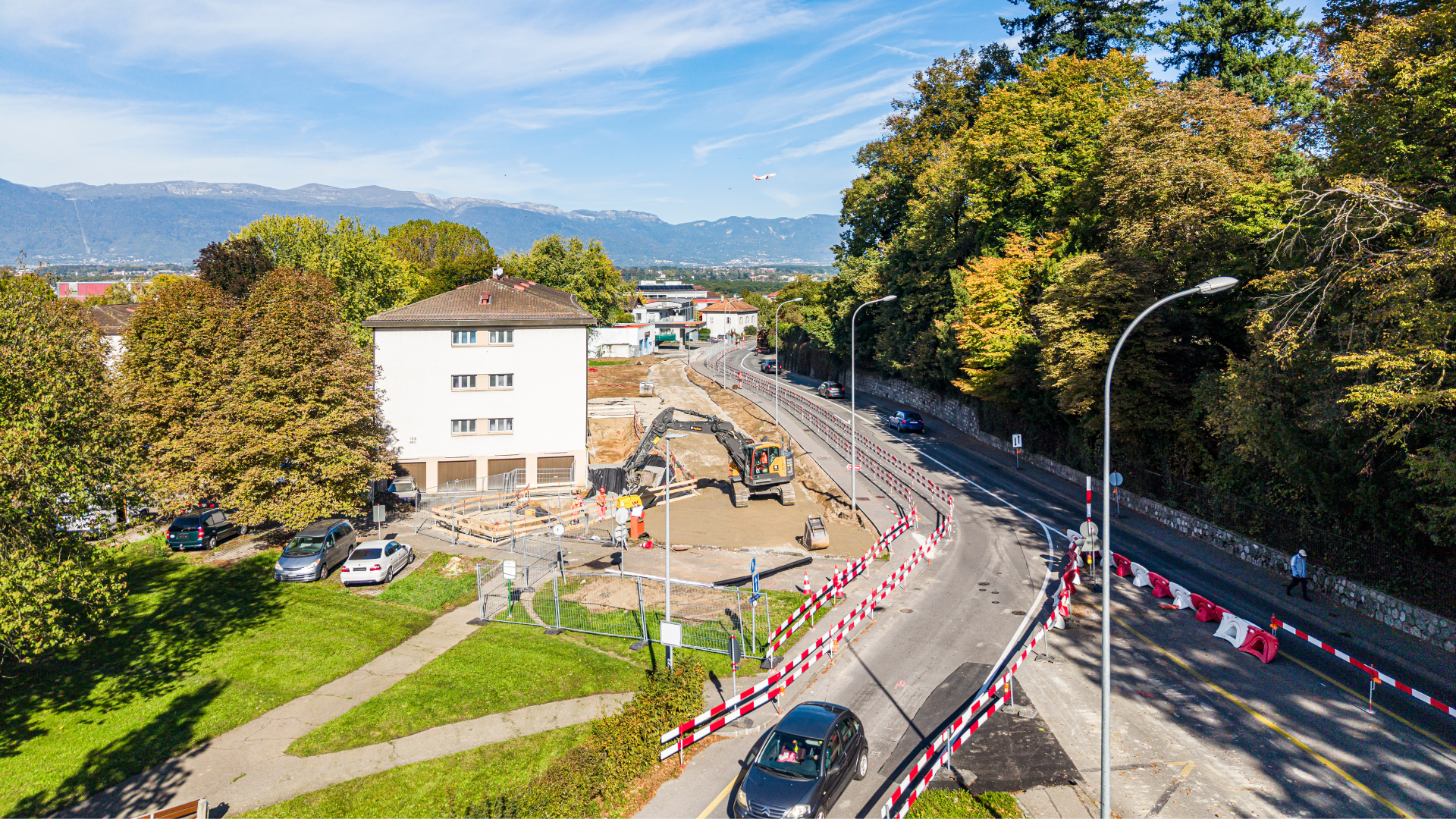 Chantier tram des nations
