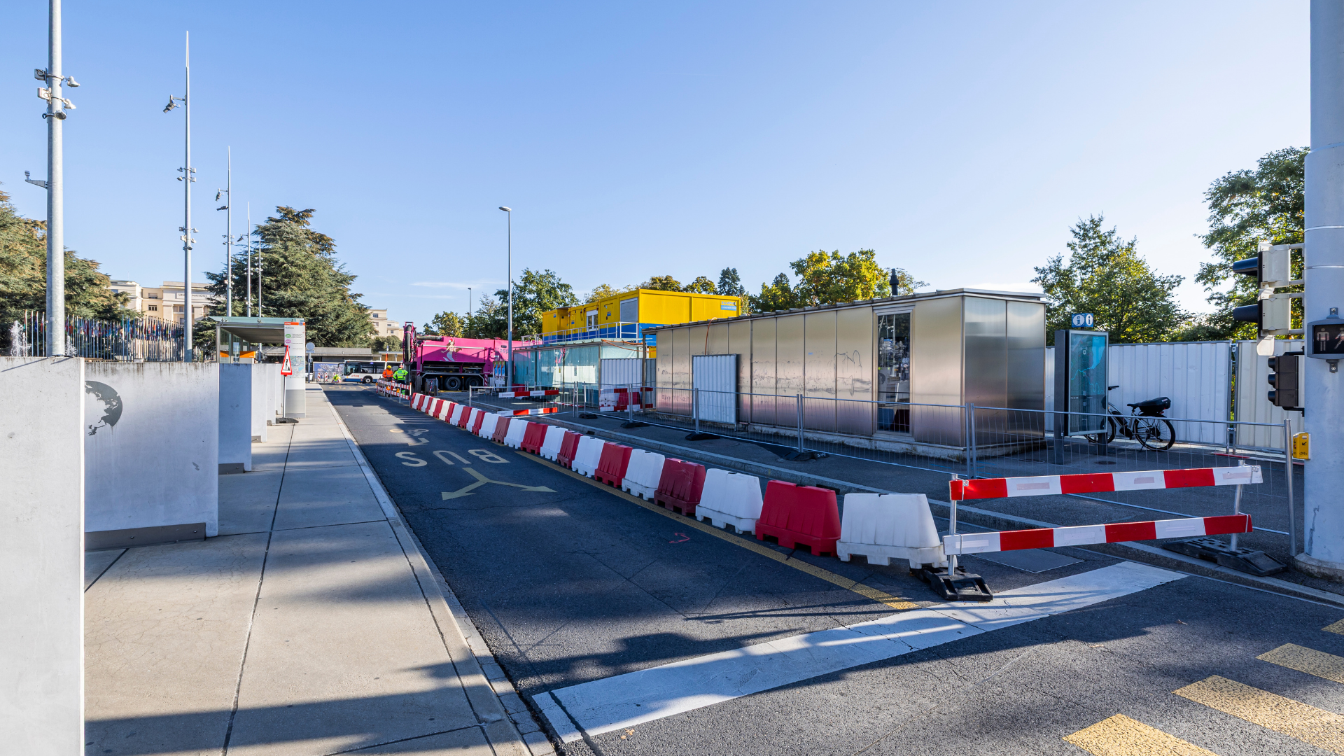 Chantier tram des nations