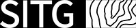 Logo SITG blanc sur noir - carte en blanc