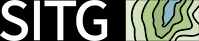 Logo SITG blanc sur noir - carte en couleur