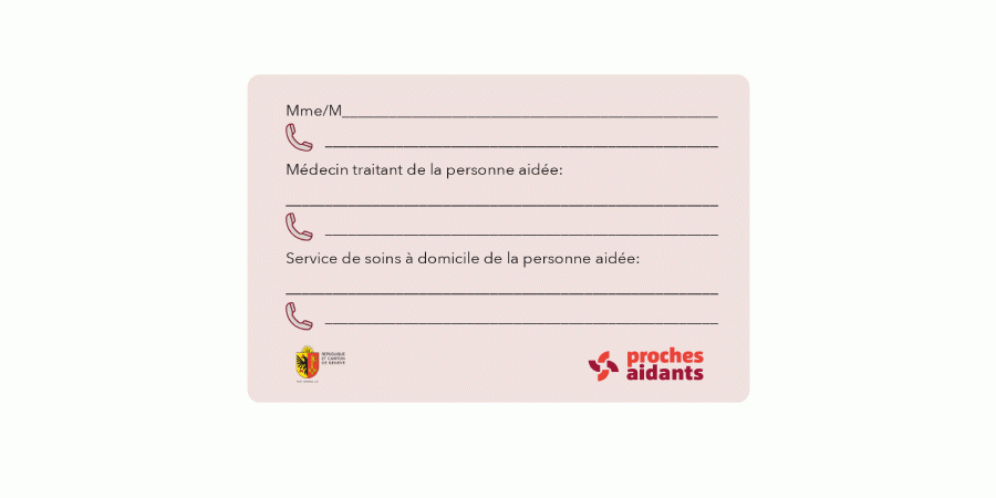 Carte d'urgence Carte d'urgence