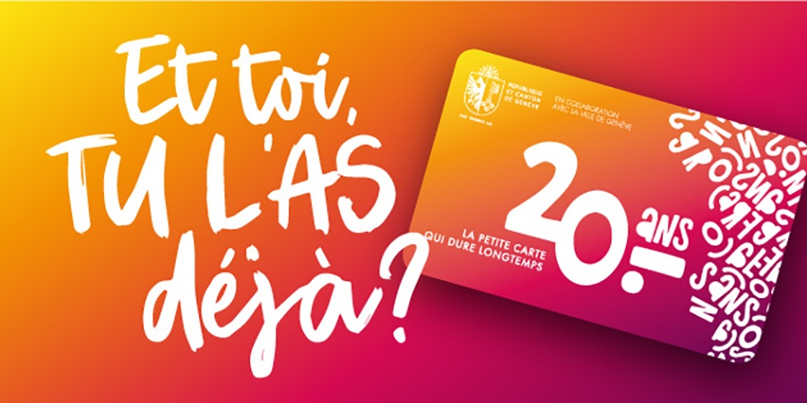 La carte 20 ans 20 francs. Et toi, tu l'as déjà? La carte 20 ans 20 francs. Et toi, tu l'as déjà?