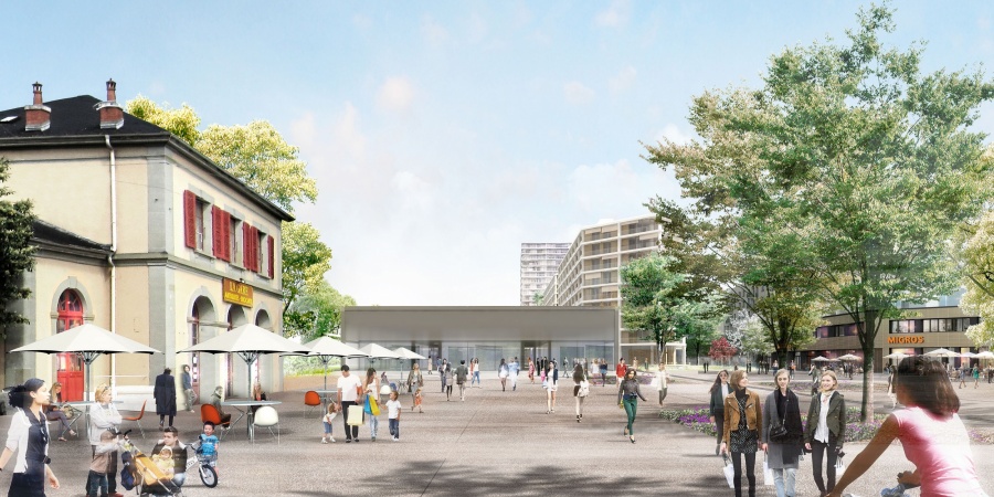 Station souterraine sur la place de la gare © EMA archictectes-Image Camille François Station souterraine sur la place de la gare © EMA archictectes-Image Camille François