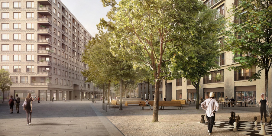 © Losinger Marazzi SA Les Vernets - espaces publics © Losinger Marazzi SA