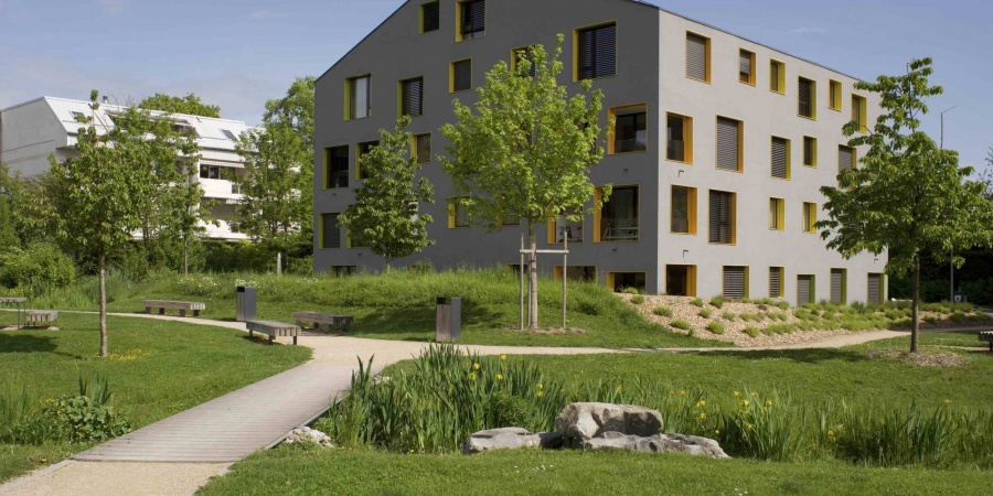 Des gabarits et une architecture diversifiés, ici Bellevue, un principe pour Cointrin © De Limoges Des gabarits et une architecture diversifiés, ici Bellevue, un principe pour Cointrin © De Limoges