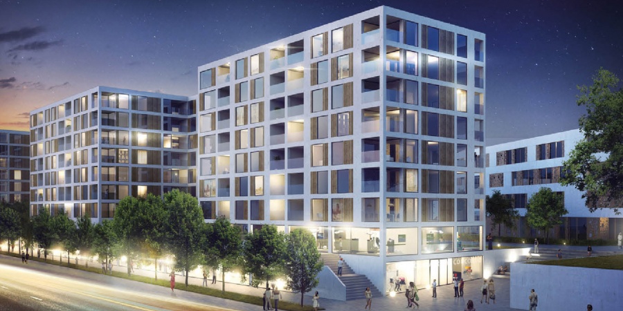 Développement secteur avenue de l'Ain (concours jugé 2014) © Jean Baptiste Ferrari et associés Développement secteur avenue de l'Ain (concours jugé 2014)