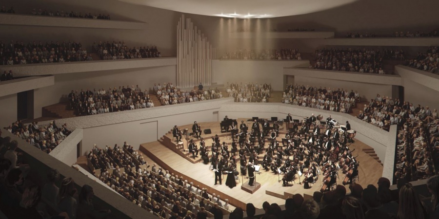 Vue intérieure de la salle philharmonique / © FCMG Vue intérieure de la salle philharmonique / © FCMG