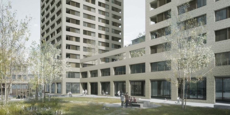 Concours de la Marbrerie © Castor&Pollux - CLR Architectes SA Concours de la Marbrerie © Castor&Pollux - CLR Architectes SA