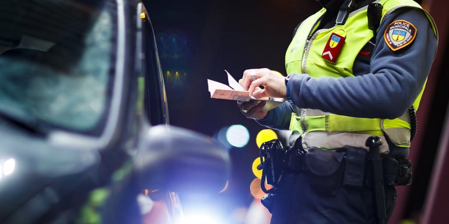 Contrôle routier police municipale