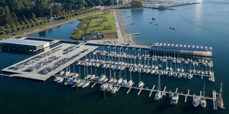 Le Port-Noir et la Plage Publique des Eaux-Vives (août 2020) © Etat de Genève Nouveau Port-Noir