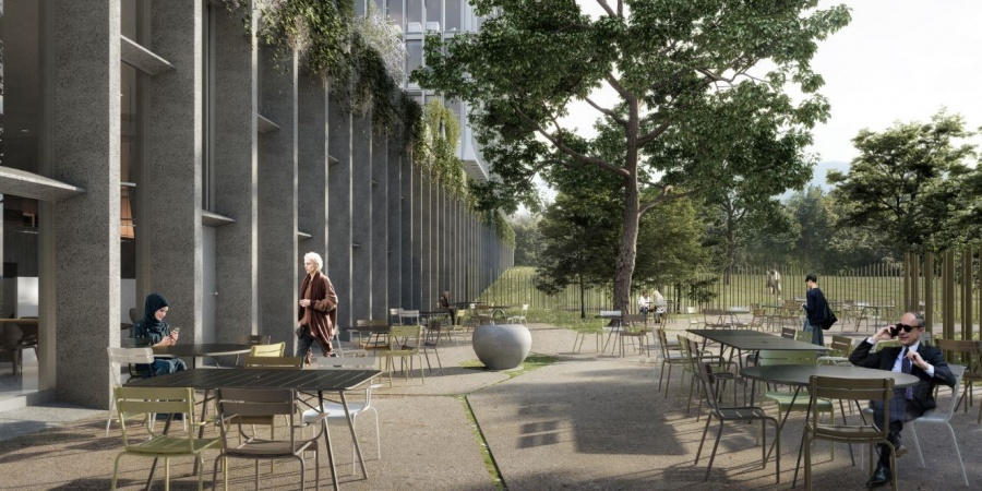 Restaurant terrasse / © OMS et BBK Architekten Restaurant terrasse / © OMS et BBK Architekten