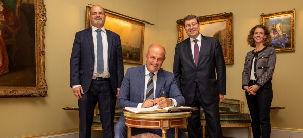 Visite de courtoisie de Monsieur Tomaso Pietro Marchegiani, consul général d'Italie à Genève