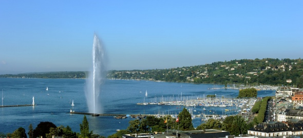 Vue de la rade de Genève