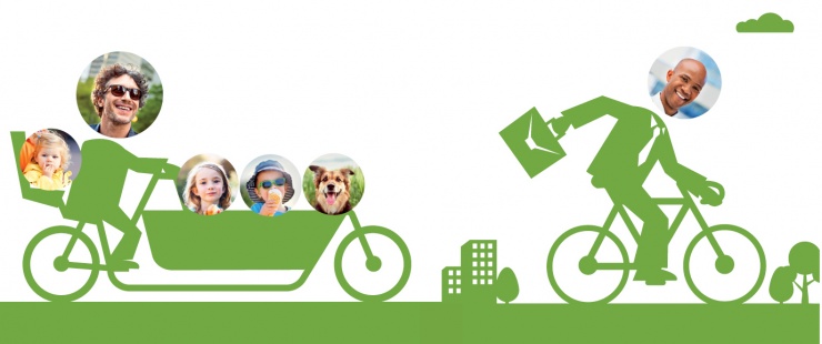 Cyclistes sur la voie verte