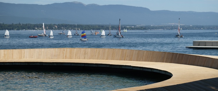 Îlots de fraîcheur au bord du quai de Cologny Îlots de fraîcheur au bord du quai de Cologny