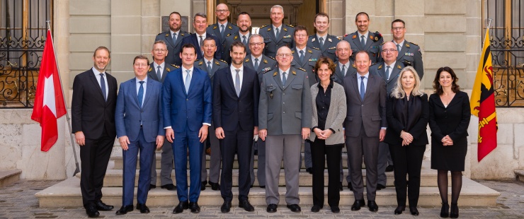 Déjeuner en l'honneur des officiers généraux et supérieurs de l'Armée suisse
