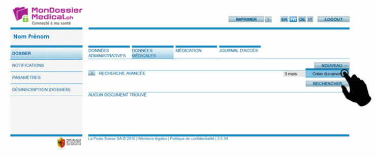 Ajouter vos propres documents médicaux sur MonDossierMedical.ch ? C'est possible Ajouter vos propres documents médicaux sur MonDossierMedical.ch ? C'est possible