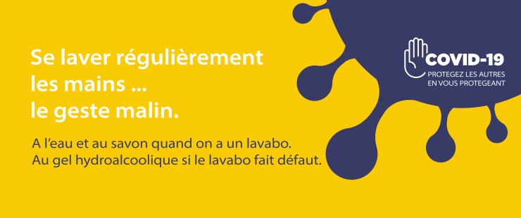 Protégez les autres en vous protégeant Se laver régulièrement les mains, le geste malin