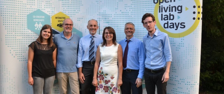 De gauche à droite : Victoria, Patrick, Christopher, Christine, Gianfranco, Alexander Equipe Genève Lab