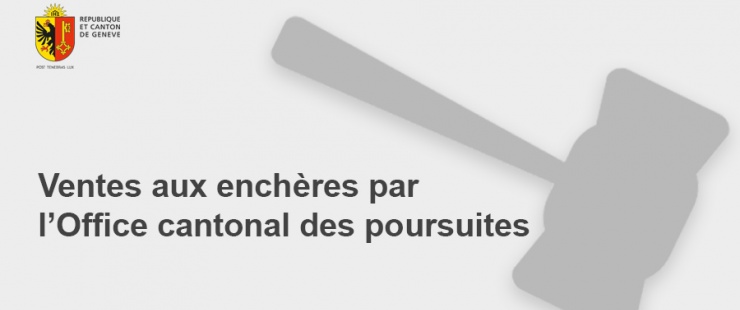 Vente aux enchères par l'Office des poursuites Vente aux enchères par l'Office des poursuites