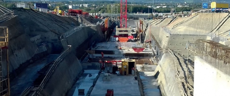 Chantier de la route des Nations