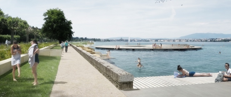 De nouveaux accès à la baignade et une roselière à Cologny pour l’été prochain De nouveaux accès à la baignade et une roselière à Cologny pour l’été prochain