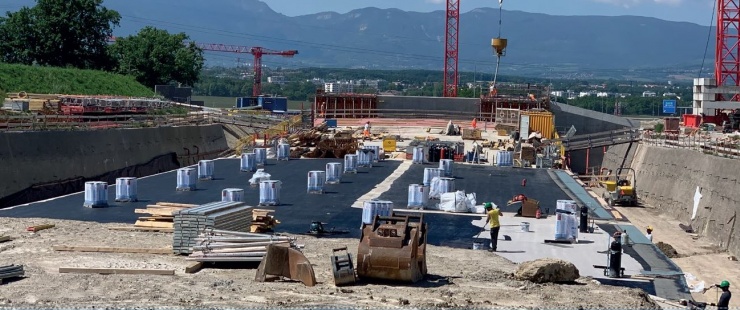 Chantier route des Nations juin 2020 Chantier route des Nations juin 2020