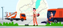 Illustration maintenance des routes