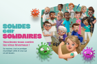 Format digital 4/3 avec slogan "Vaccinons-nous contre les virus hivernaux"