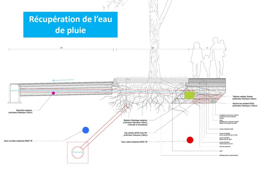 Principes de gestion des eaux de pluie du Vieux-Chemin-d'Onex