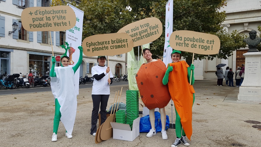 Action de terrain sur le tri des déchets de cuisine