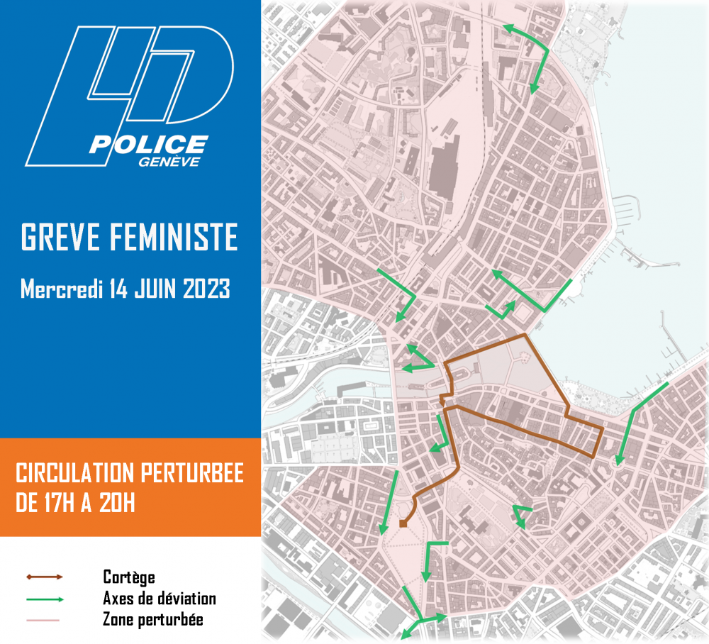 Plan du cortège et des perturbations