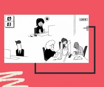 scène film exemple harcèlement sexuel au bureau par mail