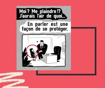 scène du harcèlement sexuel au travail