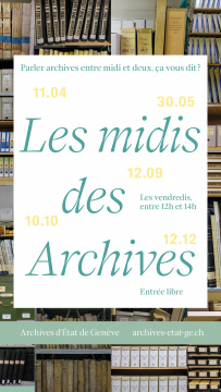 Flyer Les Midis des Archives