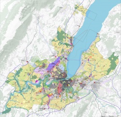 Carte du Schéma directeur cantonal