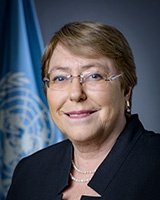 Michelle Bachelet Jeria, haute-commissaire des Nations Unies aux droits de l'homme. © UN Photo/Manuel Elias