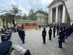 Prestation de serment de l'école de police de l'école EA 1-20 de l'Académie de Savatan. Photo service communication et relations publiques de la police