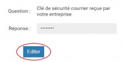 Bouton Editer (La question secrete)