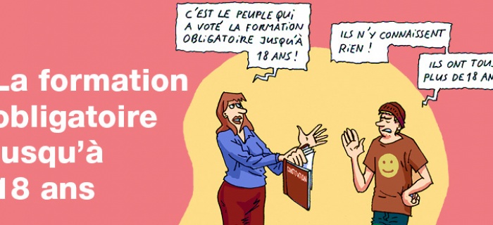 La formation obligatoire jusqu'à 18 ans 