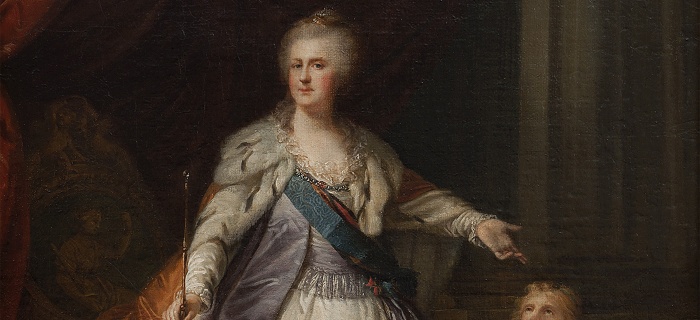 Giovanni Battista I Lampi, portrait de Catherine II de Russie, huile sur toile, vers 1792-1796. Photothèque du MAH