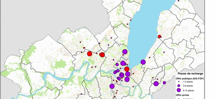 Carte des bornes de recharge