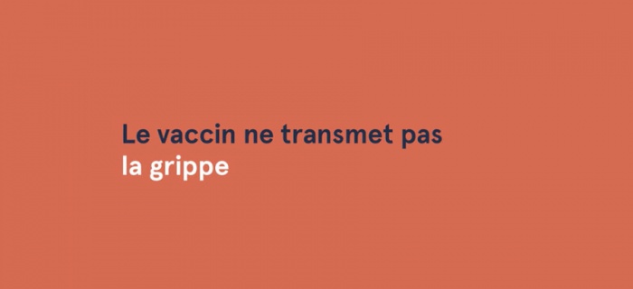 Le vaccin ne transmet pas la grippe