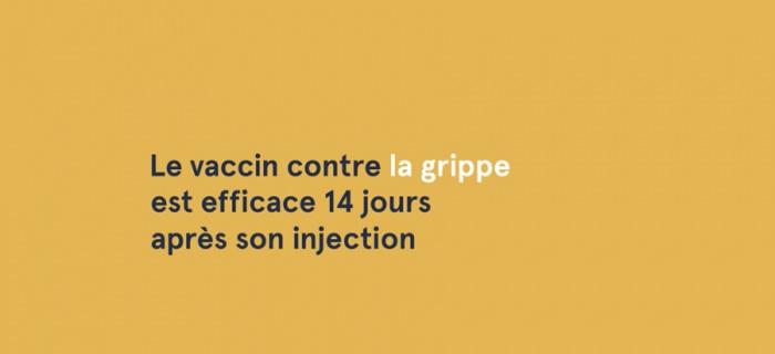 Le vaccin contre la grippe est efficace 14 jours après son injection