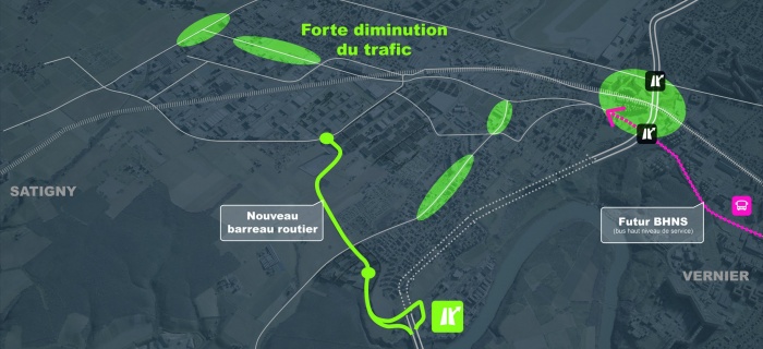 Axes de transport du secteur de ZIMEYSAVER