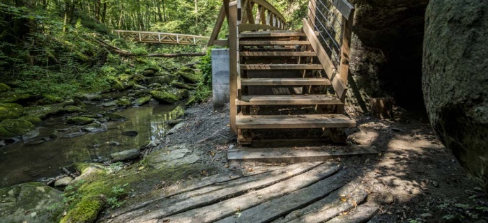 Passerelle du Roulave à Dardagny