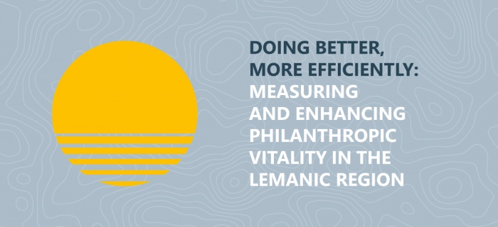Philanthropie étude pilote arc lémanique