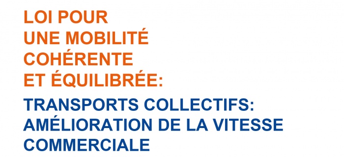 LMCE: Transports collectifs: amélioration de la vitesse commerciale