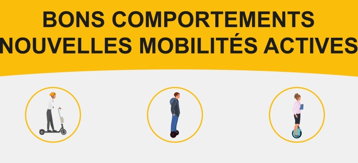 Bons comportements nouvelles mobilités actives