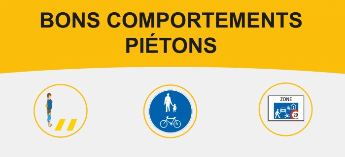 Bons comportements piétons